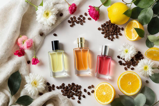 בוקי בושם עם אלמנטים טבעיים